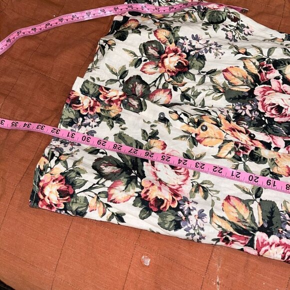 Olivacius Floral Short-Sleeve Button-Up Mini Dress Women size Small - Picture 7 of 7